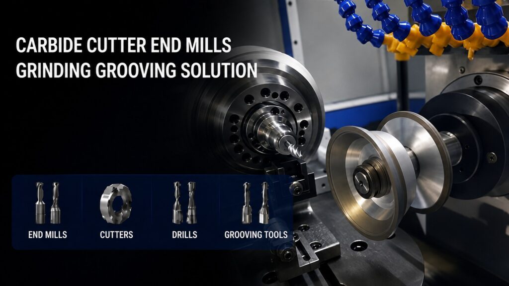 Carbide snyer Eind Mills Slyp Groef Oplossing